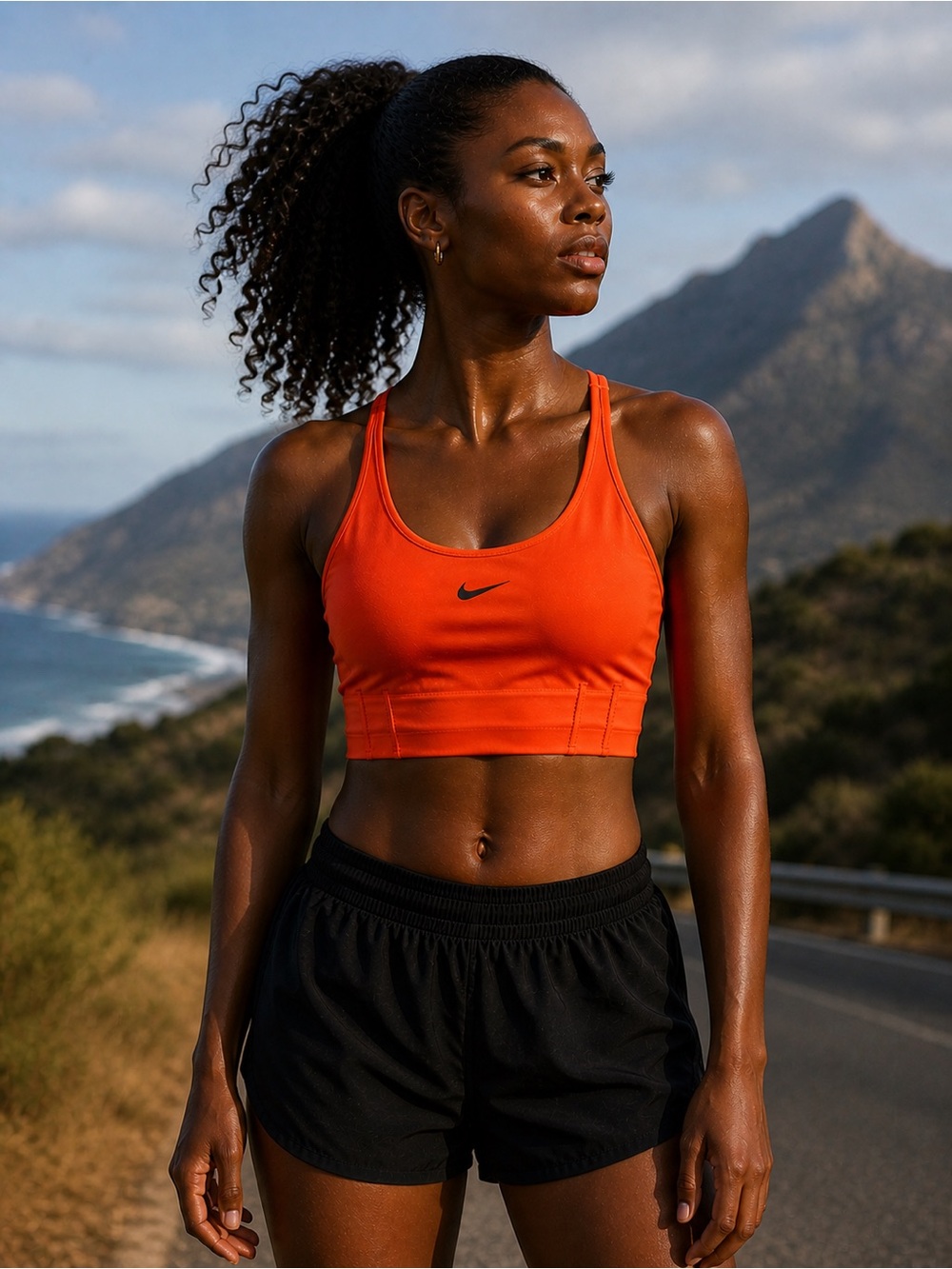 Nike | Dri-Fit Swoosh City Ready Sports Bra in Orange - Size M